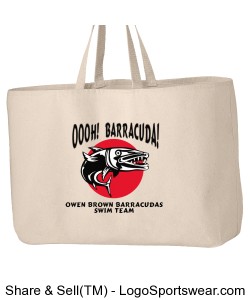 Port Authority� Ideal Twill Jumbo Tote Bag Design Zoom